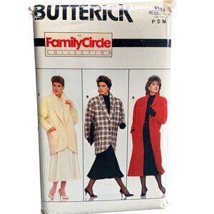 Vintage Butterick Family Circle Sewing Pattern 4039 Miss Coat Size 6 8 10 12 14